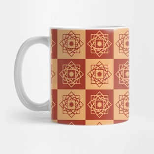 Geometric Checkered Pattern Mug